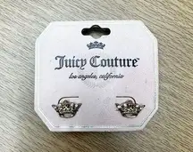 NWT Juicy Couture Gold Tone Crown Earrings