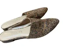 ANTHROPOLOGIE COCONUTS by MATISSE Animal-Printed Flats Sz 9 brown black leopard