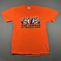 Vtg Auburn Tigers Shirt Womens Small NCAA Football Orange The Jungle Jordan-Hare