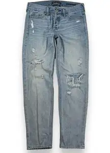 Abercrombie and‎ Fitch Boyfriend Straight Leg Distressed Jeans Womens 24"