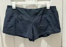 BROOKS chaser reflective lined shorts size XL gray 3” inseam