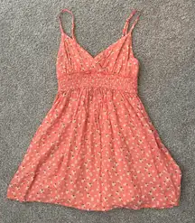 Coral Pink Mini Dress