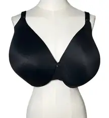 Cacique 44H Black Lightly Lined Full Coverage Back Smoother Bra