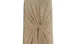 D’Margeaux Glitter Metallic Knot Clutch Purse