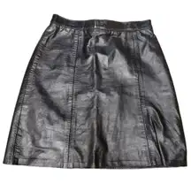 Vintage GIII Leather Designs Black‎ Leather Mini Skirt Woman's 5/6 Rocker Punk