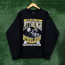 NFL Franchise AFC North Pittsburgh Steelers Oversized Crewneck Sweater Medium