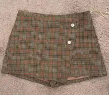 Plaid Skort