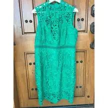 Bardot Eleni Green Lace Dress, Size‎ 14