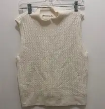 Abercrombie & Fitch Women's Sleeveless Ribbed Pullover Sweater.