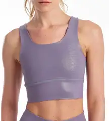 NEW DYI S Sports Bra Elevate Crop Top Purple Moonstone Reptile Shine Workout Gym