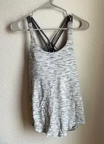 Lululemon Free to Be Serene Tank Purple Marled Gray