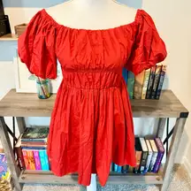 Red Abercrombie & Fitch Bubble Dress