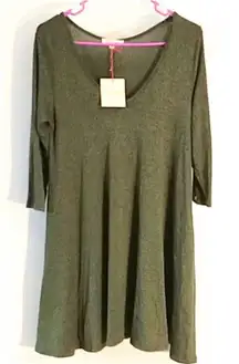 Rolla Coaster nwt green tunic dress sweater
