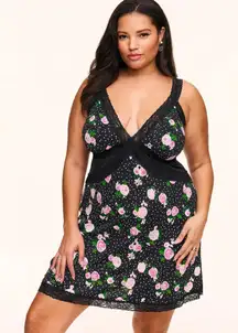 New Floral Lace Trim‎ Sleepwear