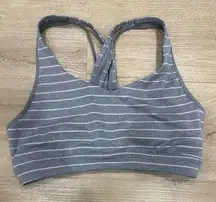 Athleta Transcendence Strappy Crossback Sports Bra Sz S