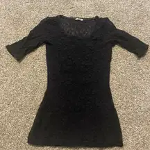 Wolford sheer lace top black 