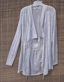 Free People Fringe Cardigan Large