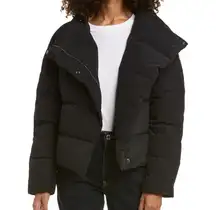 NEW Theory Offset Puffer Jacket Dark Current