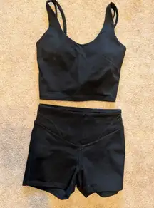 Mono B Black Athletic Shorts