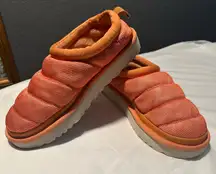 UGG Tasman LTA quilted puffer slippers in orange, 9