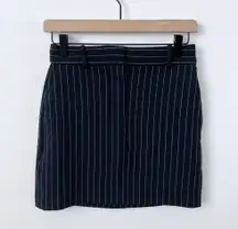 Babaton Pinstripe Mini Skirt