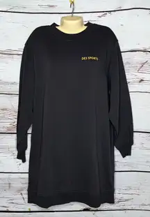 Divided by H&M NWT L Dark Gray - Des Sports Fleece Lined Tunic Sweatshirt Dress