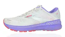 Brooks Womens 10 Adrenaline GTS 22 Gray Purple Running Shoes Sneakers