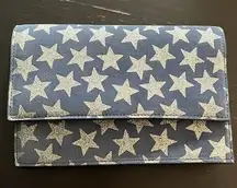 Leather wallet. With cute stars on it. Used good condition.