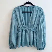 VICI | Sparkly Peplum Blouse