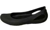 Womens Crocs Kadee Black Comfort Non Slip Ballet Flats Shoes Size 6M Gorpcore