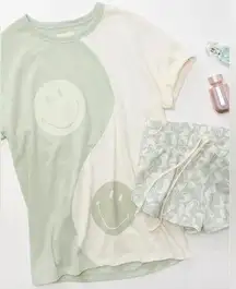 American Eagle Oversized Smiley Yin Yang Pj Set