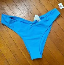 BNWT blue high leg cheeky bikini bottom