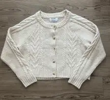 White Sweater Cardigan