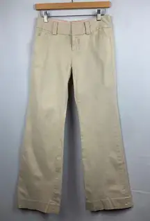 Gap Curvy Stretch Flare Khaki Pants Size 2 Regular