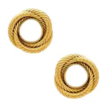 AUREUM Naomi Earrings in Two Tone One Size Womens