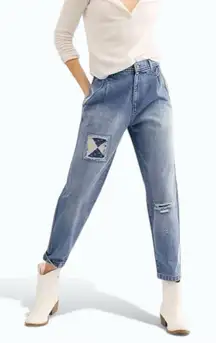 We The Free Down To Earth Patchwork Jeans Size 28