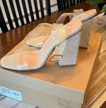Steve Madden crystal cocktail heels