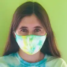 Sprite Tie Dye Face Mask
