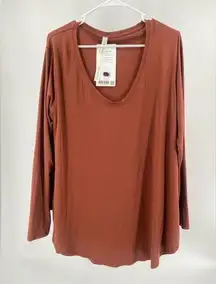 Lululemon Up for Down Time‎ long sleeve pullover top, size 10