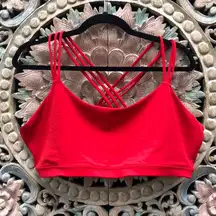 Gap Red Racerback Sports Bra XL