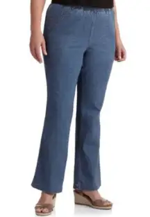 Just My Size Boot Leg Women Pull-On Denim Jeans Size 4X 26/28W
