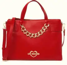 NWT Love  Satchel Crossbody Tote