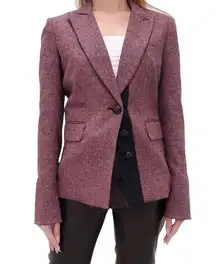 Veronica Beard  STERLING PLACKET HERRINGBONE TAILORED BLAZER WORN BY DINAH DRAKE