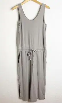 Haven Well Within Beyond Yoga Light Grey Midi Tank Dress Size Small