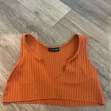 Pretty little thing orange crop top