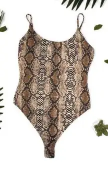 Snake Print Bodysuit 