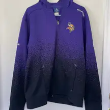 NFL Minnesota Vikings Ascent Full Zip Oversized Hooded Fleece Size S