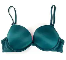 Victoria’s Secret Wear Everywhere Super Push Up Bra Green 36D