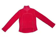 Rampage Women's S Red Wool Long Sleeve Quarter Zip Sweater Y2K Vintage