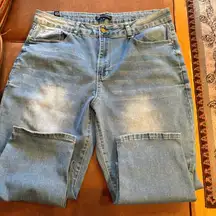 One Republic For All women’s straight jeans with faded detail  Sz 14 used